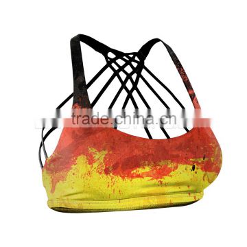 German Flag Sports Bras 2017 Multiple Straps and 3 colors