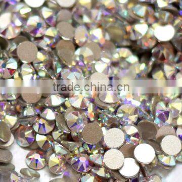New Design Nail Crystal 16 Face Cut 8 Big+8 Small Facets High Quality Flat Back Non Hotfix Rhinestones Crystal ab Strass photo-5