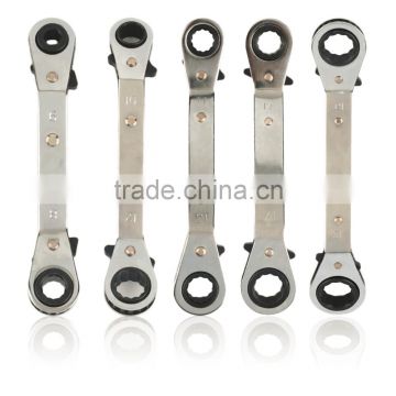 1Pc 10x12mm Useful Metric Offset Double Ring Wrench Spanner Reversible Ratchet Handle Wrench Metric Hand Tools Free Shipping