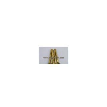 Flat head brass wood screws, flat head wood screw