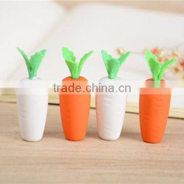 Novel Creative 3d Carrot Jumbo Magic Gel Pen Top Erasers Packing Logo Customs photo-5