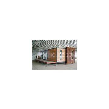 Extended Modified Container House Galvanized Steel Sturcture, Wood Door Panel