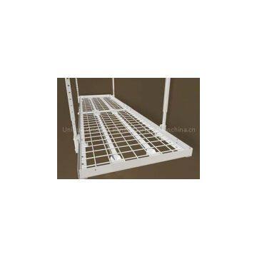 Overhead storage racks have superior loading capacity
