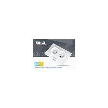 Electric light Wall Switch Socket / Europe Double wall socket