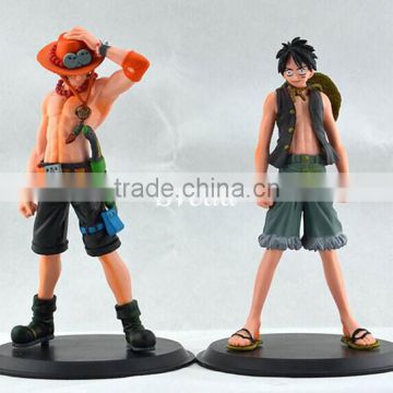 Hot Japanese Animation PVC dolls One Piece action figure Luffy Ace PVC dolls