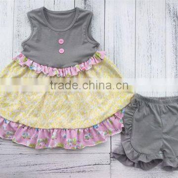 China sale different styles bright boutique girls outfits