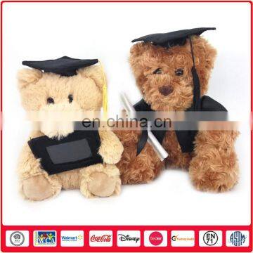 25cm High quality Dr Bear Graduation Bear Plush Toy