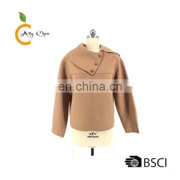 Custom good service quality guarantee 100% cashmere winter jackets women coats