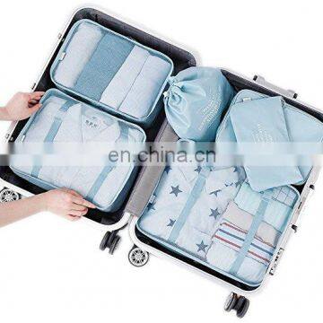 6 Set Packing Cubes Travel Luggage Waterproof Organizers