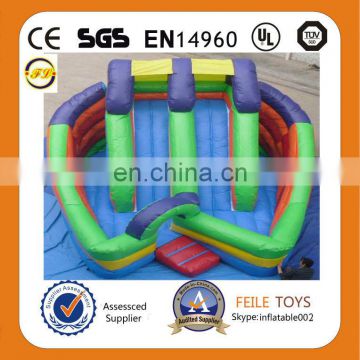 HIGH QUALITY Feile inflatable hippo slide inflatable dry slide inflatable blue slide inflatable dry slide for sale