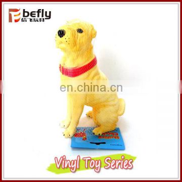 Funny yellow dog custom pvc vinyl toy