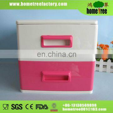 2 tier office plastic storage box drawer