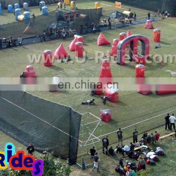 Commercial Colourful Military Inflatable paintball arena for sports games