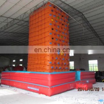 Guangzhou PVC inflatable race track sports games inflatable rock climbing wall