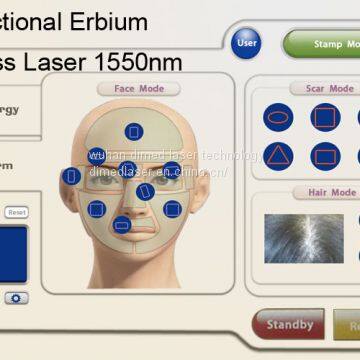 1550nm Fractional Erbium Glass Laser For Skin Resurfacing , Anti Wrinkle Machine