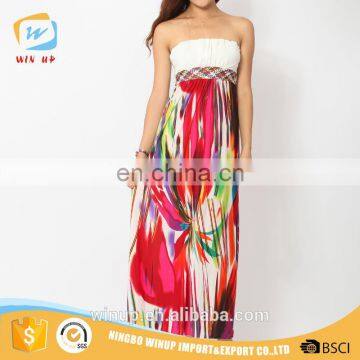New Collection Long Maxi Dress Tall Tube Women Sexy Polyester Dress photo-2