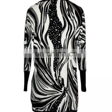 Abstract Paisley Worsted Round Neckine Tunic For Old Women photo-2