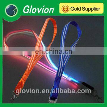 New Design double optical fiber LED flashing lanyards for party