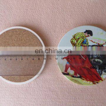 Table Decoration Cork Backed Ceramic Coaster With Sublimation Logo photo-5