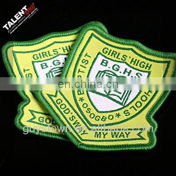 wholesale custom school uniform woven badge