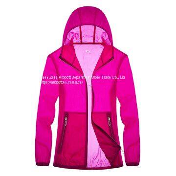 Woman Sunproof Chinlon Skin Clothes With Hood photo-5
