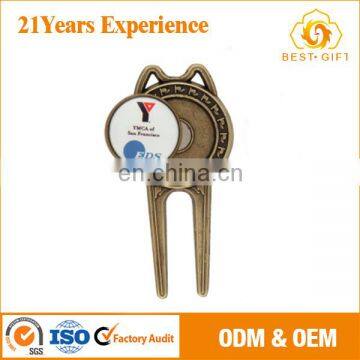 golf gift for repair tool and ball marker with logo
