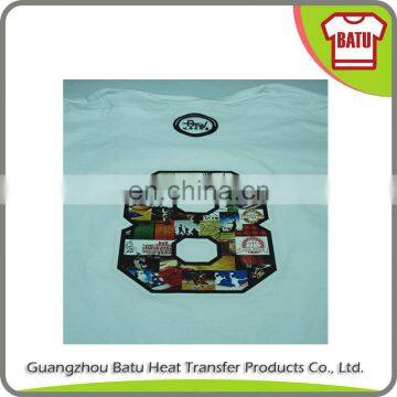 Jersey number sport size heat transfer sticker