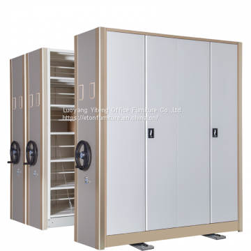 Library Trackless Metal Mobile Office Filing Compactor Cabinet Shelves photo-3