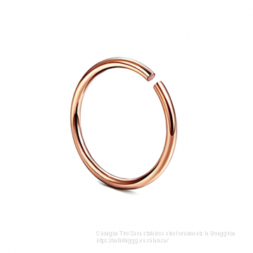 Amazon Explosion Stainless Steel Flat Nose Ring Earrings 316 Body Piercing Earrings Titanium Steel Nose Pin Manufacturers photo-3