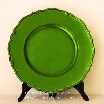 christmas plate plastic charger plate made in China YF-60041