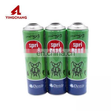 Customized tall round insecticide spray aerosol can