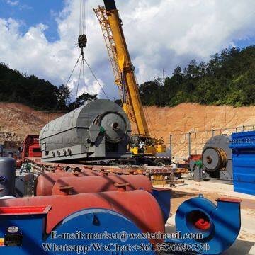 12T waste tyre recycling pyrolysis plant for sale low cost