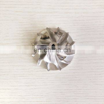 K04 forward 43.30/61.98mm 6+6 blades high performance turbocharger milling/aluminum 2618/billet compressor wheel