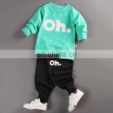 Children's wear 2018 new spring and 2pcs suit autumn sports suit  sweater