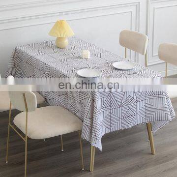 Kitchen Accessories Cheap 100% Polyester Oilproof Dinning Table Cover Waterproof Tablecloth photo-5