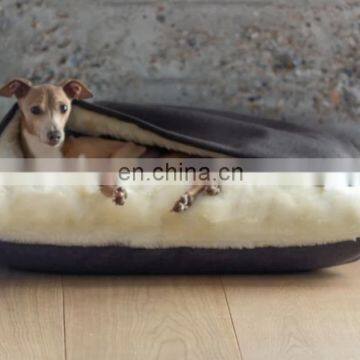 Dog Bed Pet Cushion Crate Mat,Washable Pet Bed for Medium Large Dogs With Blanket photo-3