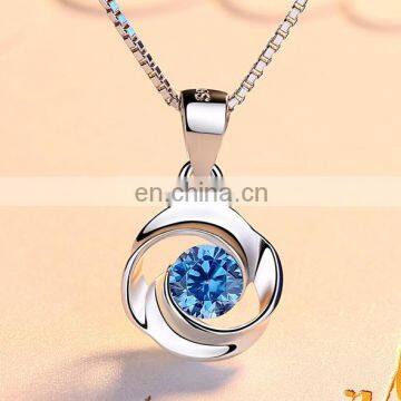 Wholesale Jewellery Making Supplies Jewelry White Gold Rhodium Plated Charm Pendant 925 Sterling Silver Necklace photo-4