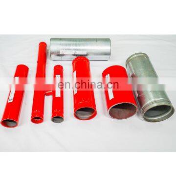 3" Red Epoxy Welded Steel Pipe Thread End SCH 40