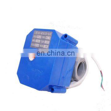 RoHS Cwx-60P 12v 24v 220v 380v Plastic Motorized Ball Valve 3 Inch for Water Treatment Machine photo-2