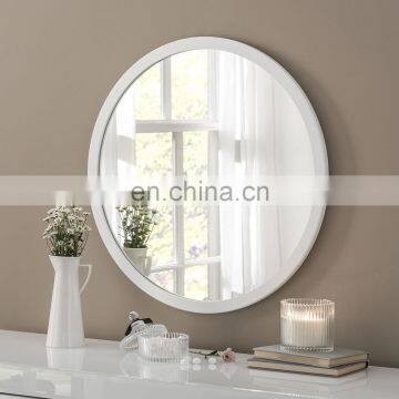 Vintage Decorative Wooded Wall Mounted Bathroom Wood Frame Round Mirrors decor wall