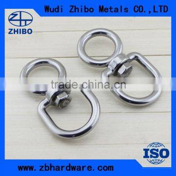 Rigging hardware double eye swivel made in stainless steel material for sale
