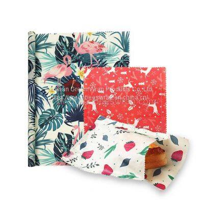 Beeswax food bag with cover