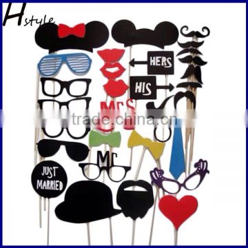 31 PCS DIY Mask Photo Booth Props Mustache On A Stick Wedding Birthday Party PFB0003