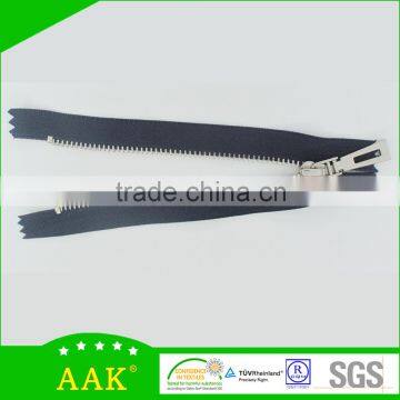 3#Shiny Silver Normal Teeth Close End Metal Zipper photo-3