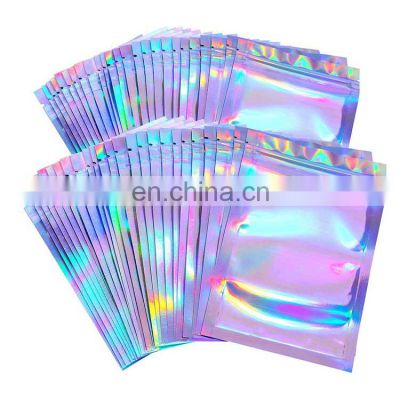 Custom Printed Packaging Gummy Bears Popcorn Jungle Boy Smell Proof Child proof Mylar Laser Cali Packs Holographic Bag