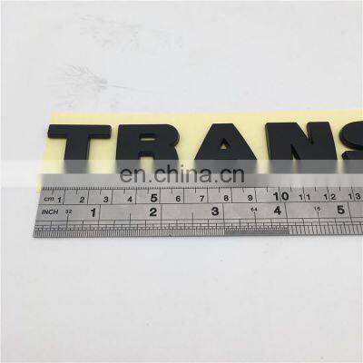 Black Customized 3D ABS Sticker Auto Lettering Nameplate Car Badge Emblem