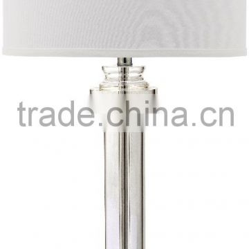 antique crystal hotel table lamp