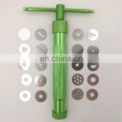 High Quality Green Clay Extruders Sculpture Gun Sugar Paste Extruder Fondant Cake Polymer Tool