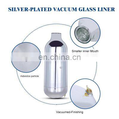 Portable Hiking Gint Double Wall Insulated Vacuum Flask Glass Bottle Refill Glass Water Bottle Liner photo-4