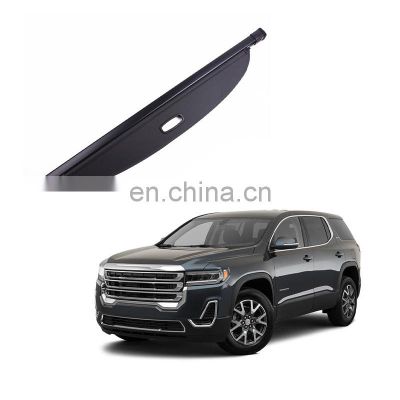 Black Beige Color Canvas Retractable Cargo Cover Tonneau Cover For Gmc Acadia 2017-2020